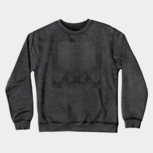 Black crocodile leather Crewneck Sweatshirt